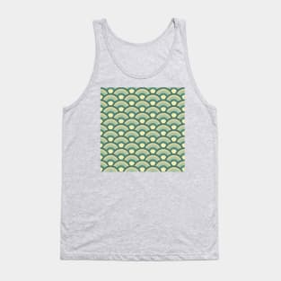 Geometric Waves Pattern Tank Top